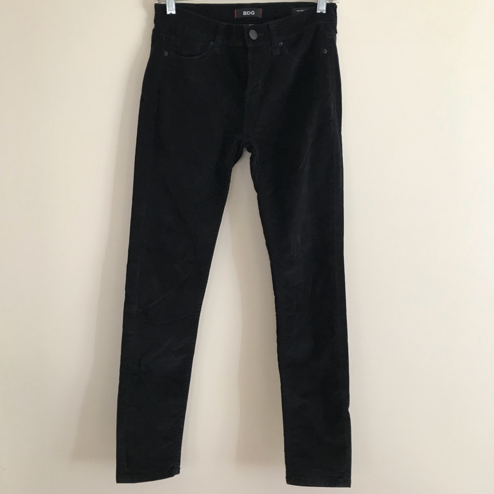 Urban Outfitters BDG Velvet Mid Rise Twig Ankle